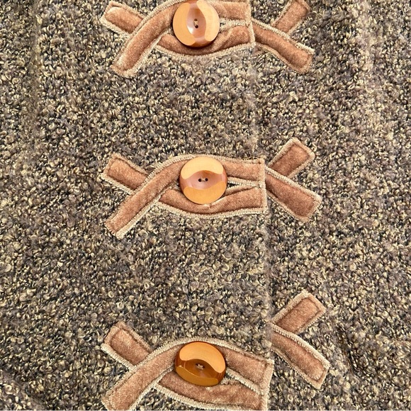 HWR (Anthropologie) Sweater Jacket Velvet Details - Picture 6 of 13